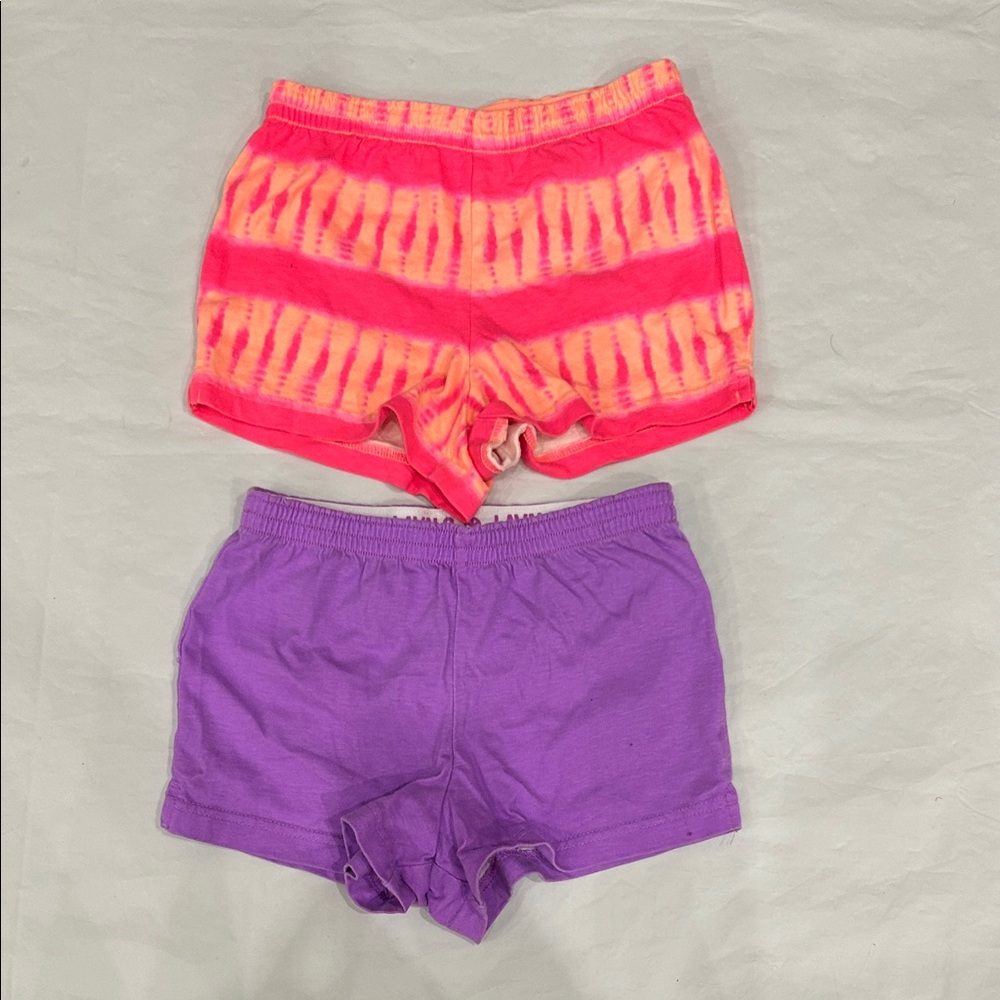 Old Navy Tie-Dye Pink and Solid Purple Kids Shorts